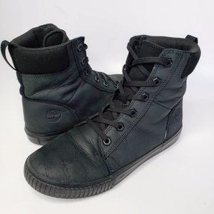 Timberland Skyla Bay Soft Leather High Top Bootie Sneakers 8.5